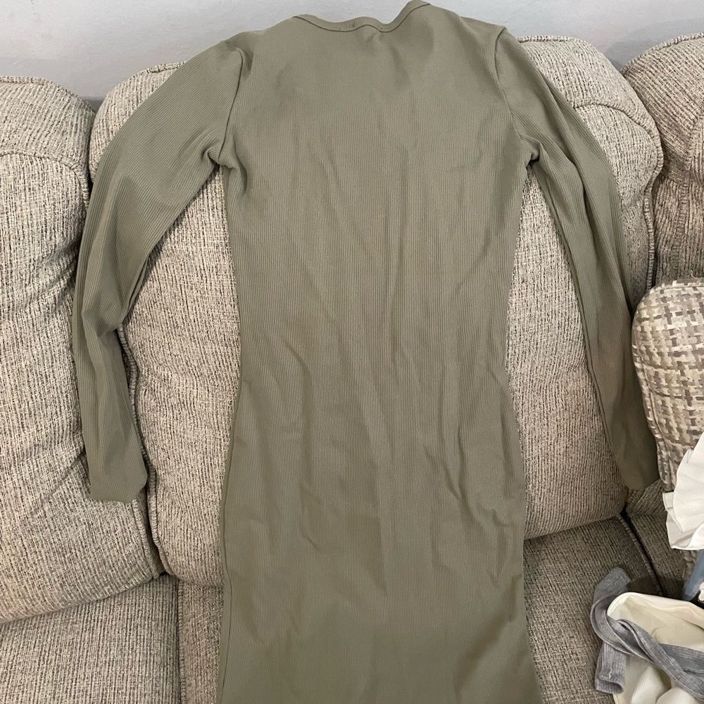 Olive green long sleeve Meshki dress size S
